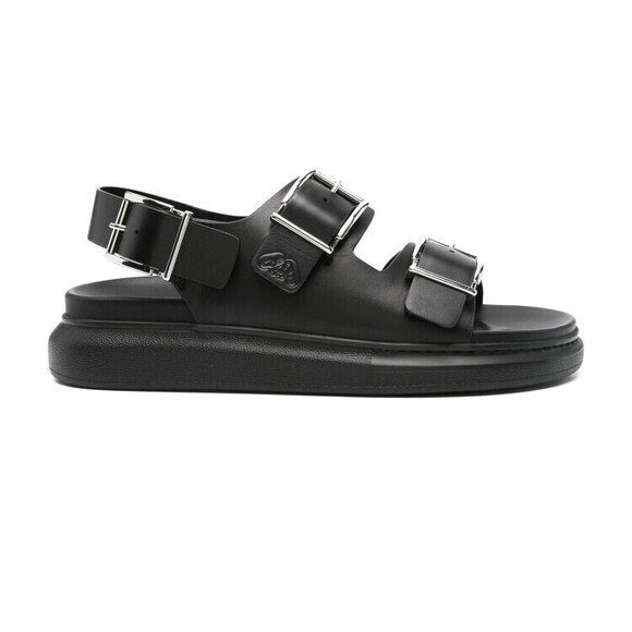 Alexander Mcqueen Black Sandals With Wide Straps - NWT